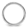 Sterling Silver Stackable Expressions Polished Enameled Peace Ring