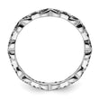 Sterling Silver Stackable Expressions Black & White Diamond Ring - Birthstone Company