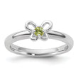 Sterling Silver Stackable Expressions Peridot Ring