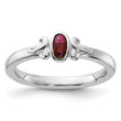 Sterling Silver Stackable Expressions Created Ruby Ring