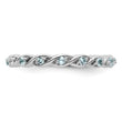 Sterling Silver Stackable Expressions Aquamarine Ring - Birthstone Company
