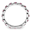 Sterling Silver Stackable Expressions Rhodolite Garnet Ring - Birthstone Company