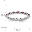 Sterling Silver Stackable Expressions Rhodolite Garnet Ring - Birthstone Company