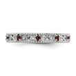 Sterling Silver Stackable Expressions Garnet Ring - Birthstone Company