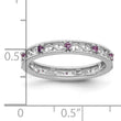 Sterling Silver Stackable Expressions Amethyst Ring - Birthstone Company