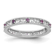 Sterling Silver Stackable Expressions Amethyst Ring - Birthstone Company