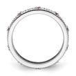 Sterling Silver Stackable Expressions Rhodolite Garnet Ring - Birthstone Company