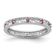 Sterling Silver Stackable Expressions Rhodolite Garnet Ring - Birthstone Company