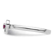 Sterling Silver Stackable Expressions Rhodolite Garnet Heart Ring - Birthstone Company
