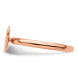 Sterling Silver Stackable Expressions Rose Gold-plated Heart Diamond Ring - Birthstone Company