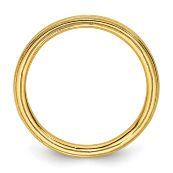 Sterling Silver Stackable Expressions Gold-plated Step-down Ring