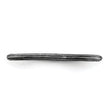 Sterling Silver Stackable Expressions Black-plated Step-down Ring