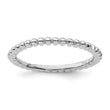 Sterling Silver Stackable Expressions Rhodium Ring