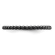 Sterling Silver Stackable Expressions Black-plated Ring