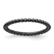 Sterling Silver Stackable Expressions Black-plated Ring