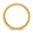 Sterling Silver Stackable Expressions Gold-plated Twisted Ring