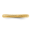 Sterling Silver Stackable Expressions Gold-plated Cable Ring - Birthstone Company