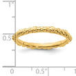 Sterling Silver Stackable Expressions Gold-plated Cable Ring