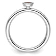 Sterling Silver Stackable Expressions Garnet Ring - Birthstone Company