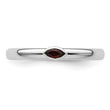 Sterling Silver Stackable Expressions Garnet Ring - Birthstone Company