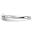 Sterling Silver Stackable Expressions Rhodium-plated Garnet Ring - Birthstone Company