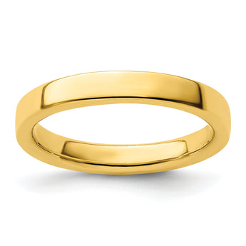 Sterling Silver Stackable Expressions Gold-plated Ring