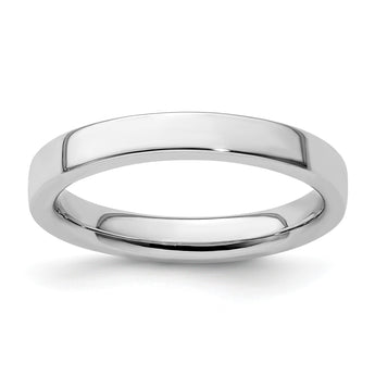 Sterling Silver Stackable Expressions Rhodium Ring - Birthstone Company