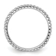 Sterling Silver Stackable Expressions Rhodium Ring