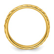 Sterling Silver Stackable Expressions Gold-plated Ring