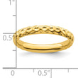 Sterling Silver Stackable Expressions Gold-plated Ring
