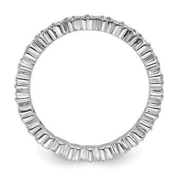Sterling Silver Stackable Expressions Diamond Heart Ring - Birthstone Company