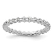 Sterling Silver Stackable Expressions Diamond Ring - Birthstone Company