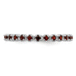 Sterling Silver Stackable Expressions Garnet Ring - Birthstone Company