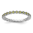 Sterling Silver Stackable Expressions Peridot Ring - Birthstone Company