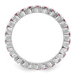 Sterling Silver Stackable Expressions Pink Tourmaline Ring - Birthstone Company