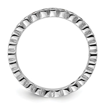 Sterling Silver Stackable Expressions Garnet Ring - Birthstone Company