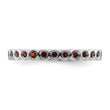 Sterling Silver Stackable Expressions Garnet Ring - Birthstone Company