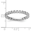 Sterling Silver Stackable Expressions White Topaz Ring