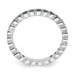 Sterling Silver Stackable Expressions Created Emerald Ring - Birthstone Company