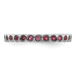 Sterling Silver Stackable Expressions Pink Tourmaline Ring - Birthstone Company