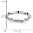 Sterling Silver Stackable Expressions Garnet Ring - Birthstone Company