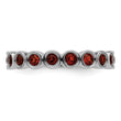 Sterling Silver Stackable Expressions Garnet Ring - Birthstone Company