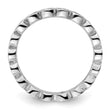 Sterling Silver Stackable Expressions Aquamarine Ring - Birthstone Company