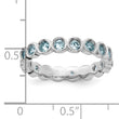 Sterling Silver Stackable Expressions Aquamarine Ring - Birthstone Company