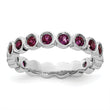 Sterling Silver Stackable Expressions Rhodolite Garnet Ring