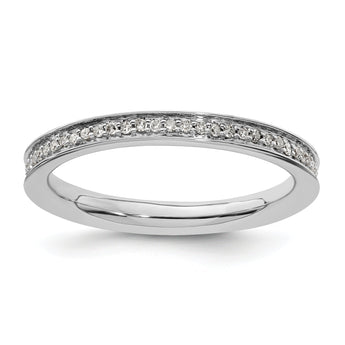 Diamond Eternity Ring in Sterling Silver (1/5 ct. tw.)