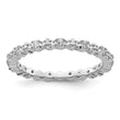 Sterling Silver Stackable Expressions White Topaz & Diamond Ring - Birthstone Company