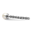 Sterling Silver Stack Expressions Polished Patterned White Freshwater Cultured Pearl Ring - Birthstone Company
