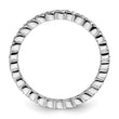 Sterling Silver Stackable Expressions Polished Diamond Ring - Birthstone Company