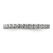 Sterling Silver Stackable Expressions Polished Diamond Ring - Birthstone Company